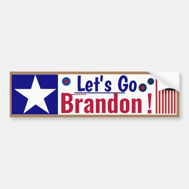 Vänlig Lets Go Brandon Bildsticker Bildekal (Framsidan)