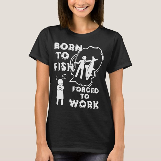 Vänlig liten blommig fisk t shirt (Framsida)