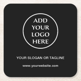 Vanlig Logotyp Business Company Corporate Professi Underlägg Papper Kvadrat