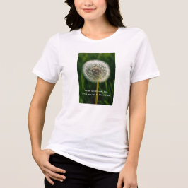 Vänlig maskros vildblomstrande trädgårdsinspiratio t shirt