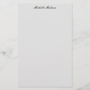 Vanlig, minimalistisk modern handskriftskalligrafi brevpapper