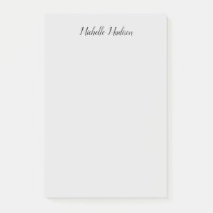 Vanlig, minimalistisk modern handskriftskalligrafi post-it block