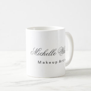 Vanlig, minimalistisk modern makeup-artist kaffemugg