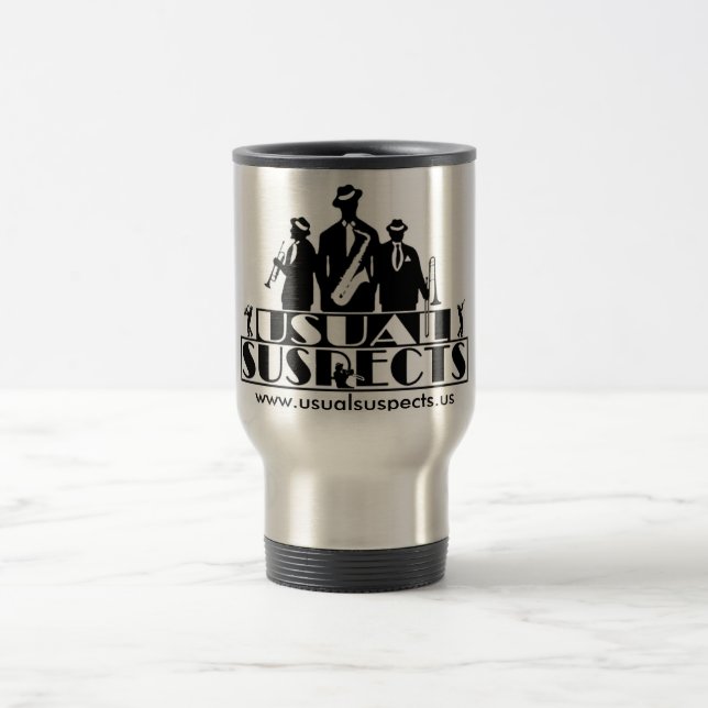 Vanlig misstänkt personmusikbandtravel mug resemugg (Center)
