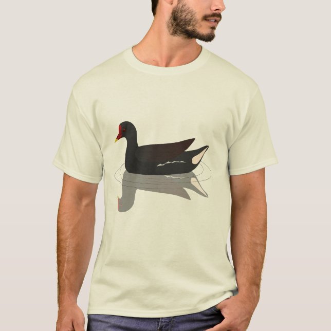 Vanlig moorhen-vektor t shirt (Framsida)