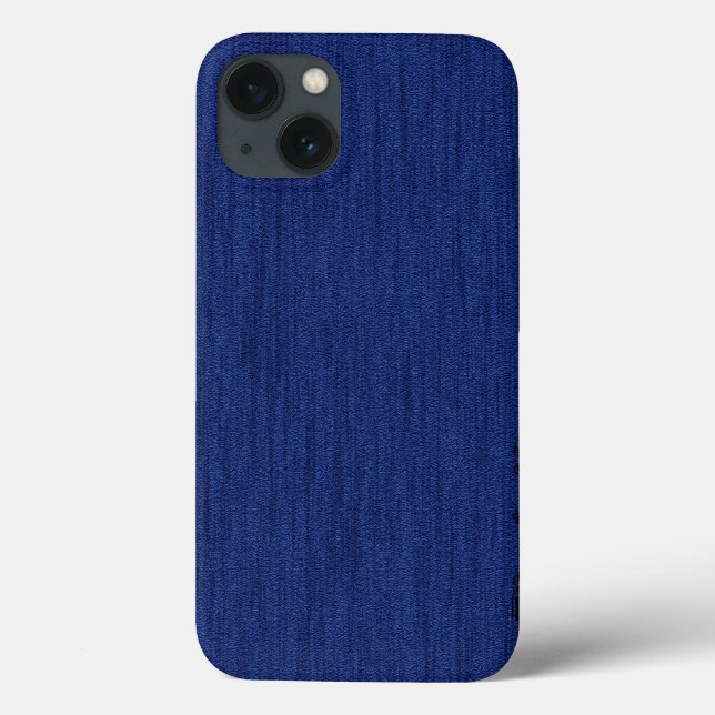 Vanlig Mörk blått med Wood Grain Monogram (Baksida)