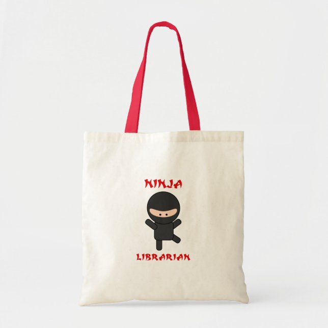 (Vanlig) Ninja bibliotekarie, Tygkasse (Framsidan)