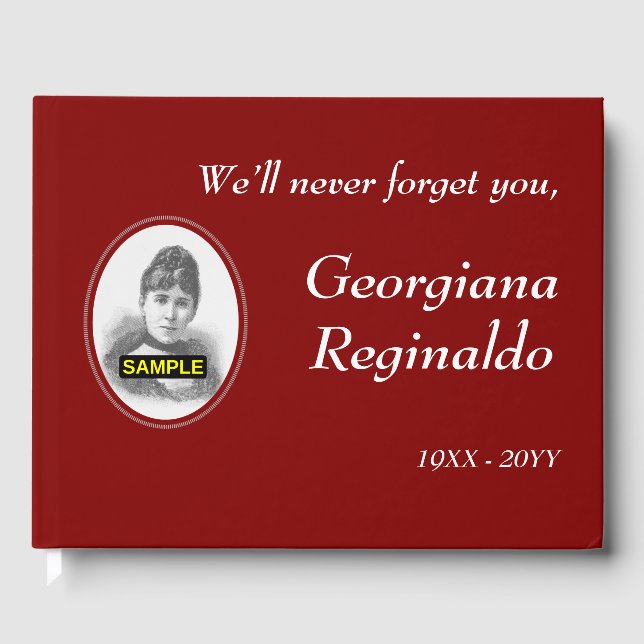 Vanlig och anpassad symtombok gästböcker (Framsida)