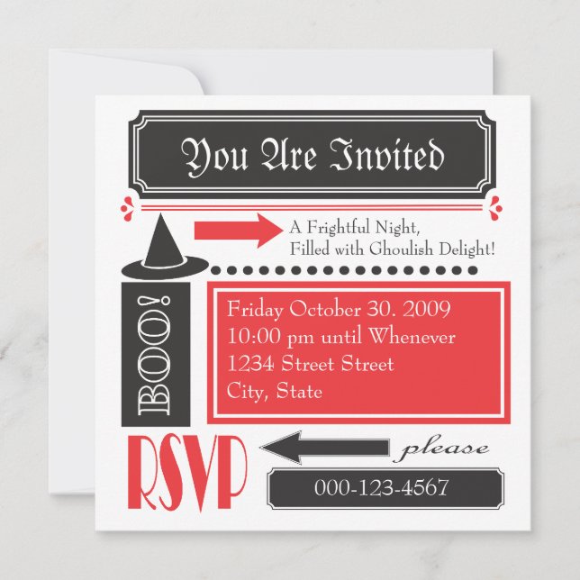 vänlig och trevlig inbjudningar (Framsida)