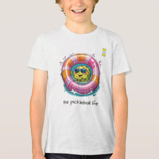 Vänlig Pickleball-hjärta-logotyp med rolig karaktä T Shirt