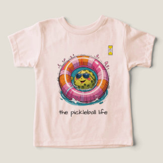 Vänlig Pickleball-hjärta-logotyp med rolig karaktä T Shirt