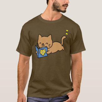 Vänlig Pickleball-hjärta-logotyp och katt som läse T Shirt