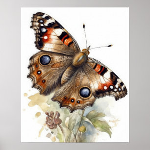 Vanlig Poster av Buckeye Butterfly Art-utskrift