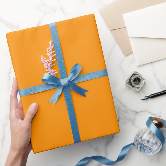 Vanlig Prestige Elite Orange Nyans Ton Presentpapper (Gifting)