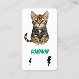 Vanlig Punk Katt-Samlarkort-Bengal Rebell Visitkort