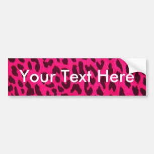 Vanlig rosa Leopardtryckbildekal Bildekal