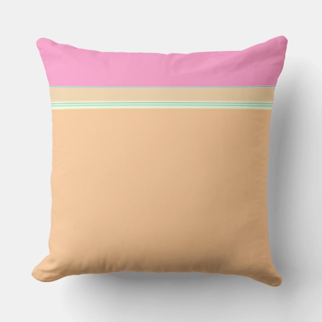 Vanlig Rosa/Orange/Aqua > Plain+ Mönster Pillows Kudde (Framsida)