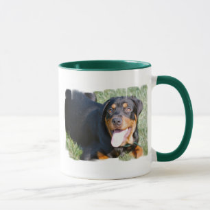 Vänlig Rottweiler kaffemugg