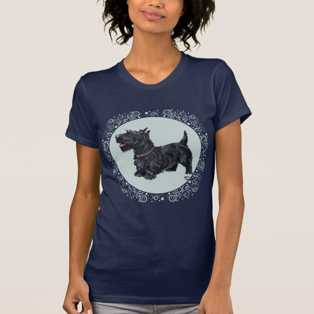 Vänlig Scottish Terrier-firande Tröja (Framsida)