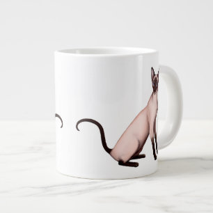 Vänlig Siamese kattjumbomugg Jumbo Mugg