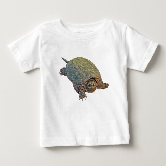 Vanlig Snapping Turtle - Chelydra serpentina T Shirt (Framsida)