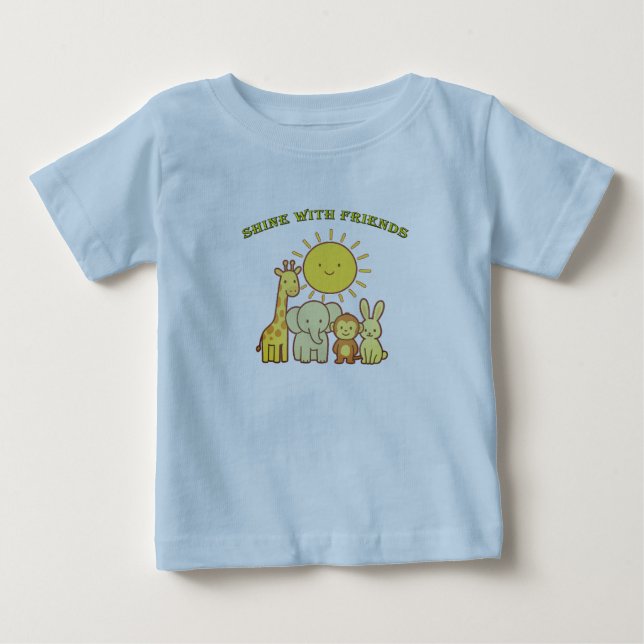 Vänlig sol T-shirt (Framsida)