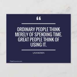 Vanlig Tänka för människor, endast av spendernings Vykort