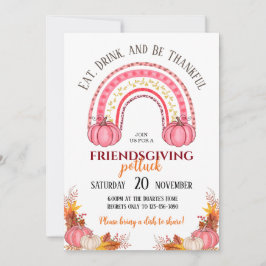 Vänlig Thanksgiving-potlucks-inbjudan Inbjudningar