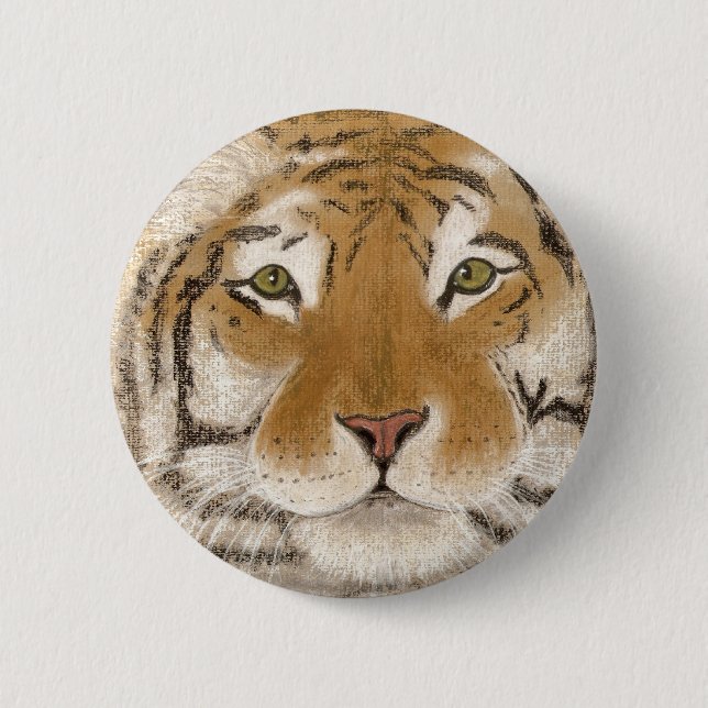 vänlig tiger knapp (Framsida)