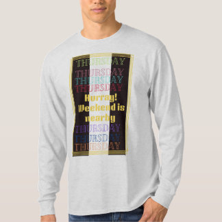 Vanlig tröskel för påminnelsemeddelande på torsdag t shirt