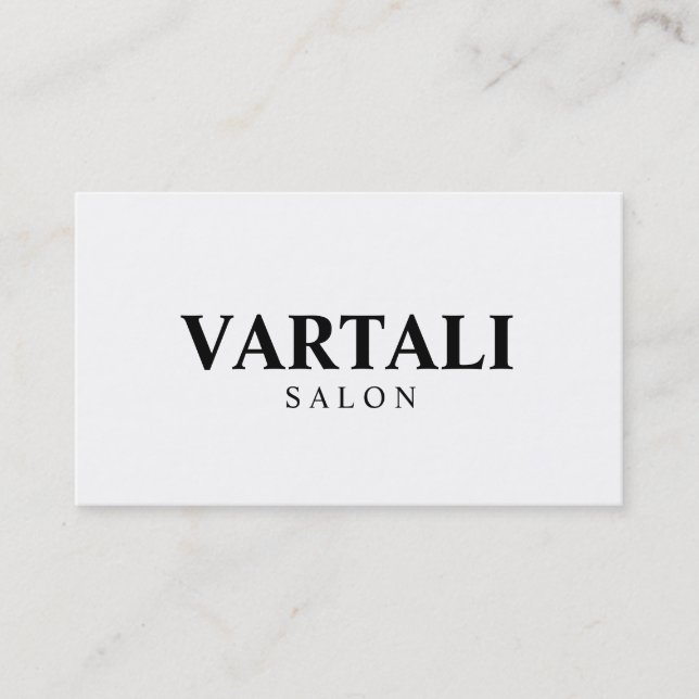 Vanlig vitklassikervisitkort visitkort (Framsida)