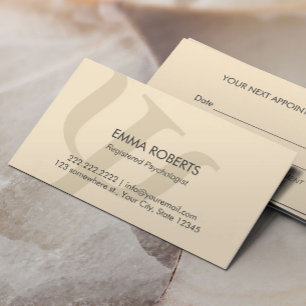 Vanlig yrkesmässig tidsbeställning för psykolog kort