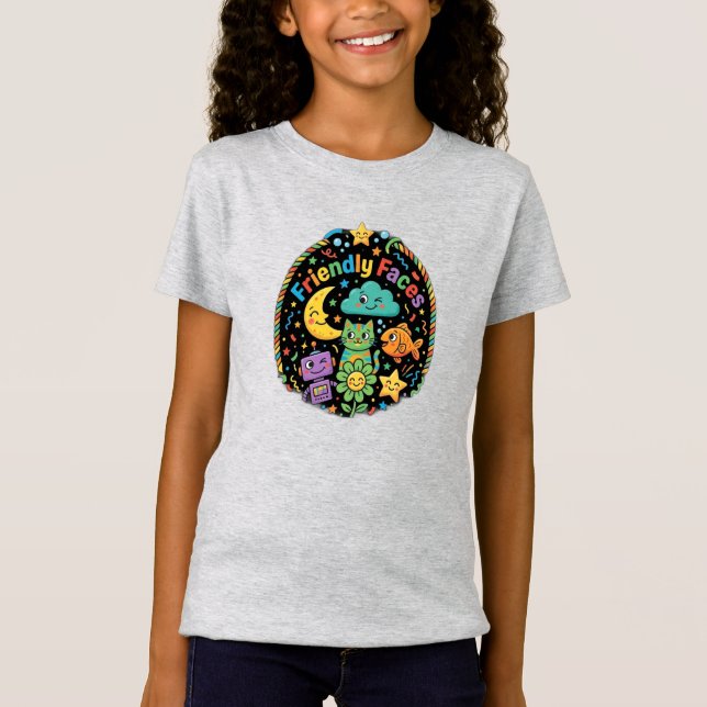 Vänliga Ansikten T Shirt (Framsida)