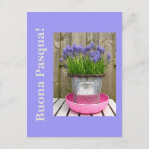 Vanliga blåfärgade färgfläckar påsk hälsning - kur helg vykort