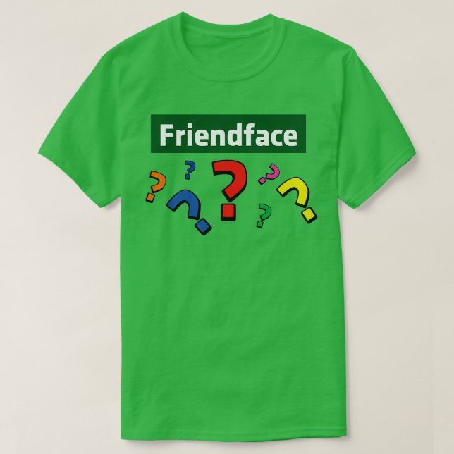 Vänliga frågemärken t shirt (Design framsida)