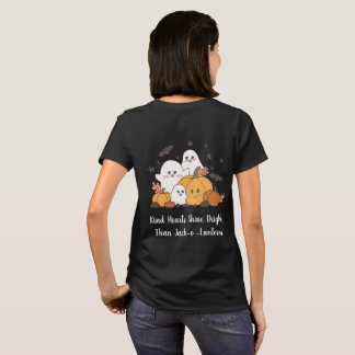 Vänliga hjärtan lyser starkare än jack-o'-lanterns t shirt