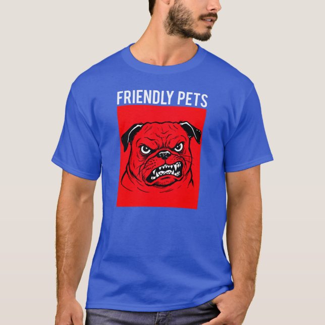 Vänliga husdjur t shirt (Framsida)