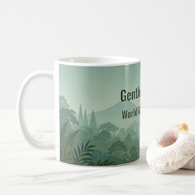 Vänliga jättar Världens gorilladags-mugg Kaffemugg (Med munk)