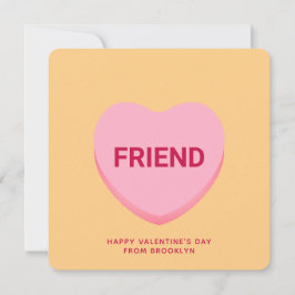 Vänliga orangens konversationshjärta Alla hjärtans