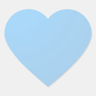 Vanliga skuggor: Baby blue Hjärtformat Klistermärke