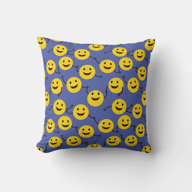 Vänliga Smileys Kudde (Framsida)