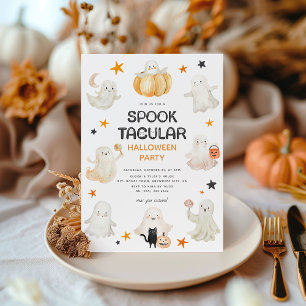 Vänliga spöken Spooktacular Barn Halloween-fest Inbjudningar