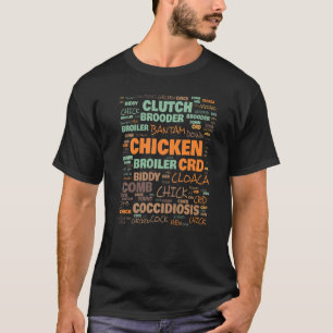 Vanliga termer för kycklingfarmterminologi t shirt
