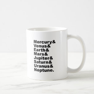 Vänligen Bjud Inte In Pluto Till Vår 8 Planeters F Kaffemugg