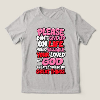 Vänligen ge inte upp t shirt