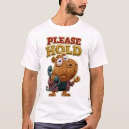Vänligen Håll Rolig Capybara Broderad Lapp Present T Shirt