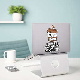 Vänligen Ingen Snack Fören Kaffe-dekal Klistermärken