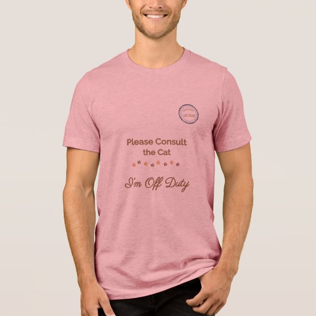 Vänligen kontakta katten: Jag är ledig. T Shirt (Framsida)