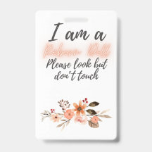 Vänligen rör inte Återfödd docka Bilsätesskylt