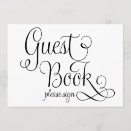 Vänligen signera bröllpsskylten, inbjudningar